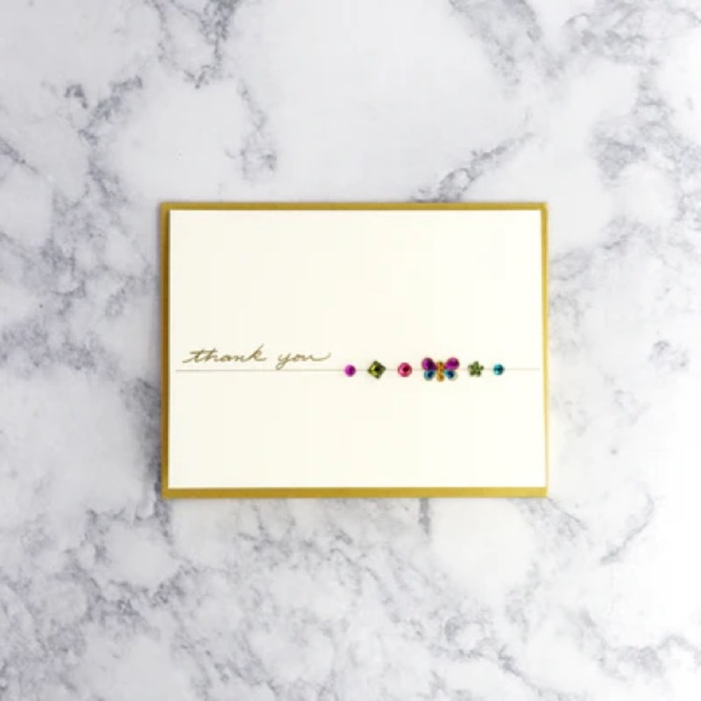 🆕Papyrus Bejeweled “Thank You” Greeting Card
